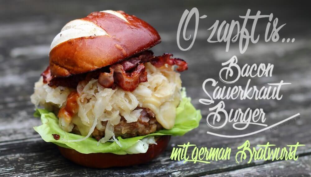 Bacon Sauerkraut Burger
