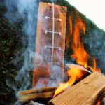Flammlachs von der Feuerschale Flammlachs Feuerschale Flammlachs-Brett