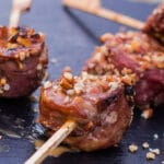 Iberico Filet Pinwheels angerichtet Iberico Filet Pinwheels