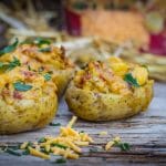 Ofenkartoffel mit Cheddar Käse