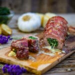 gefülltes Schweinefilet Holzplanke (25 von 26) gefülltes Schweinefilet