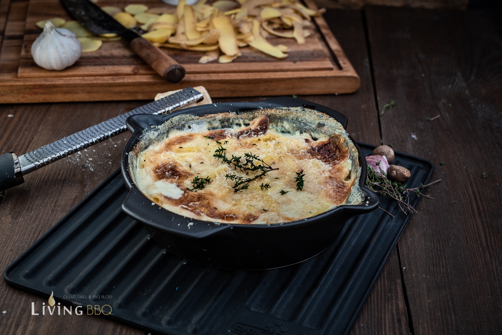 Kartoffelgratin aus der Auflaufform