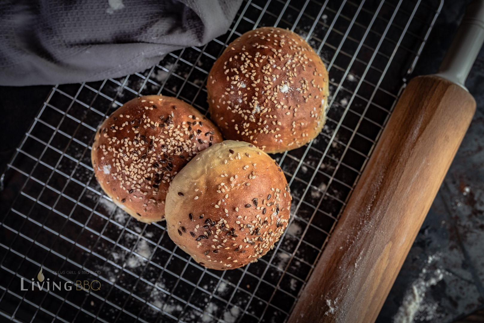 Selbst gebackenen Burger Buns