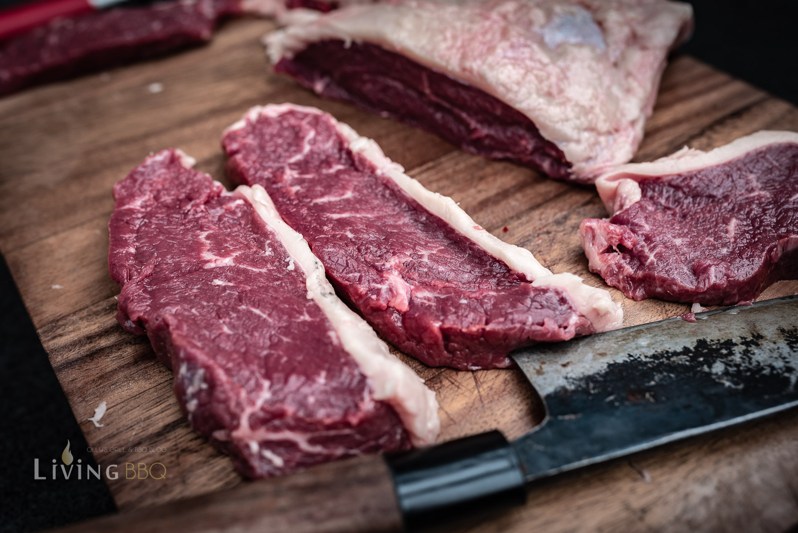Picanha in Scheiben geschnitten