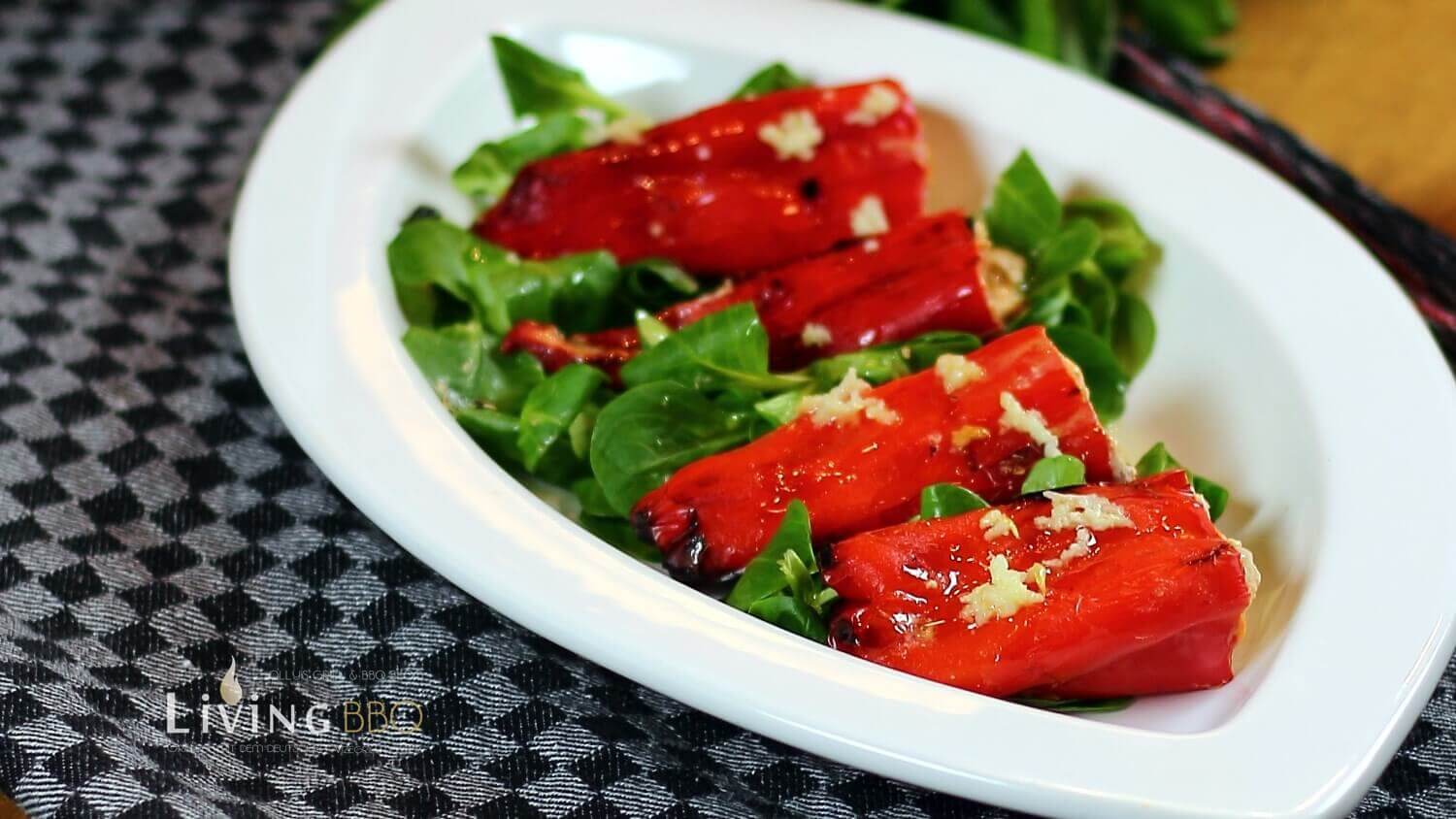 Spitzpaprika mit Ziegenfrischkäse vom Grill (Florini)