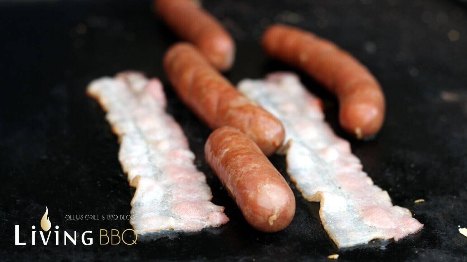 Hot Dog Cheddar Bacon Pimientos de Padron
