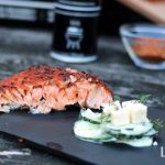Ikarimi Lachs Zedernholzplanke Gurkensalat Feta Dill Sahne Ikarimi Lachs mit Pastrami Rub von der Zedernholzplanke_Ikarimi Lachs Zedernholzplanke Gurkensalat Feta Dill Sahne 150x150_ikarimi lachs Ikarimi Lachs von der Zedernholzplanke im Kugelgrill mit Gurkensalat und Fetakäse ikarimi lachs_Ikarimi Lachs Zedernholzplanke Gurkensalat Feta Dill Sahne 150x150