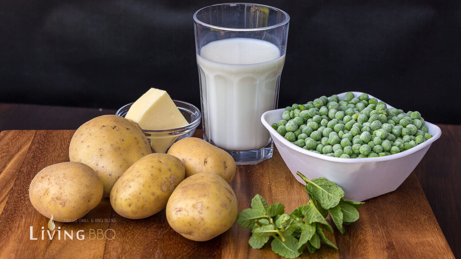 Erbsenpüree mit Minze aus dem Pellet Smoker - LivingBBQ.de Erbsenpüree mit Minze aus dem Pellet Smoker - LivingBBQ.de