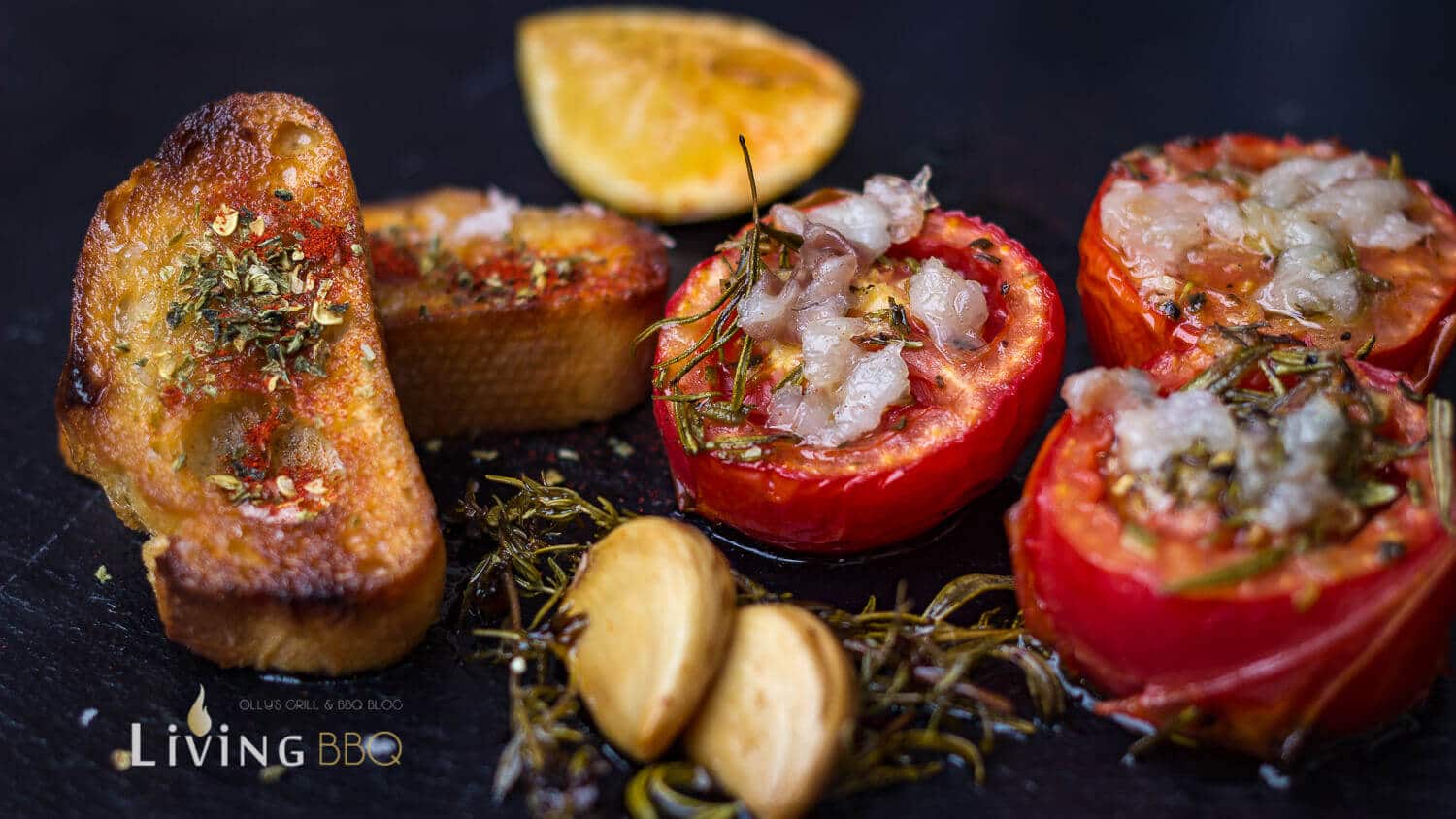 Gegrillte Tomaten Pancetta