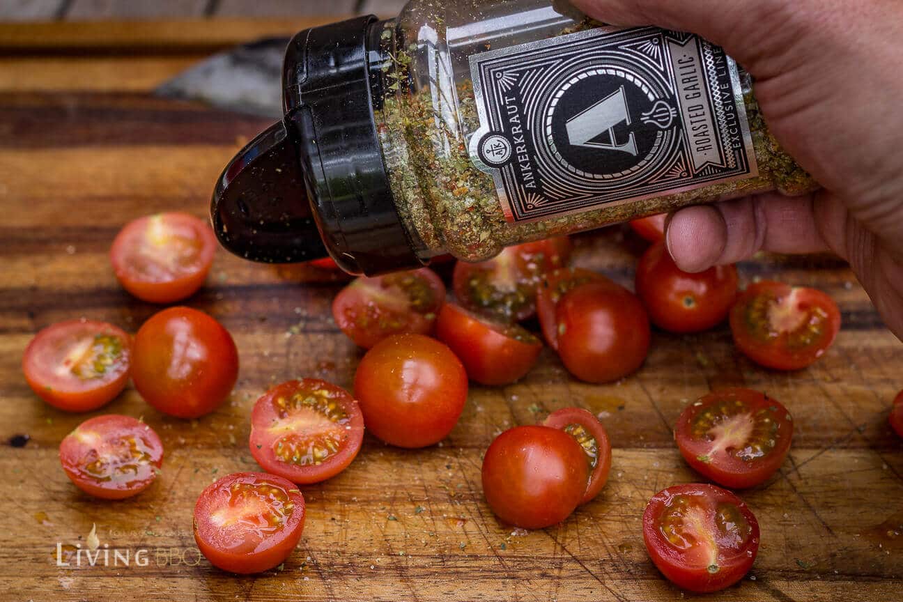 Tomaten würzen mit Roasted Garlic