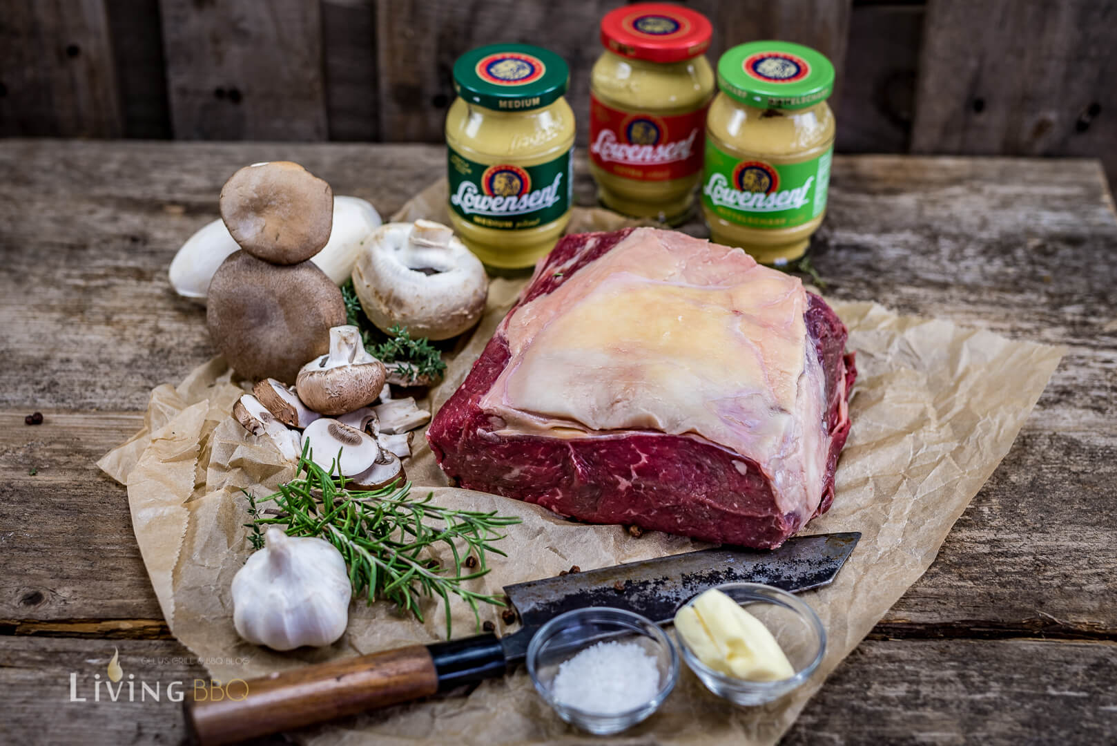 Zutaten Roastbeef Duxelles