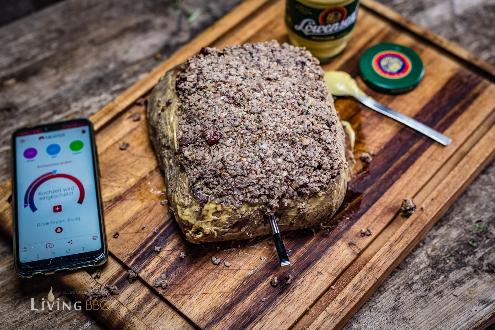Roastbeef mit Grillthermometer