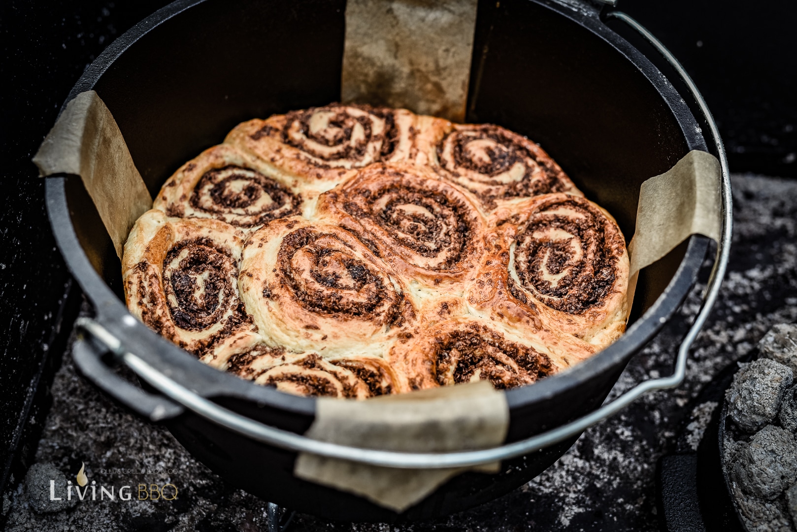 Zimtschnecken aus dem Dutch Oven