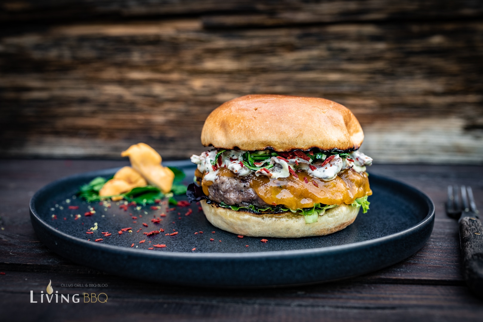 Pfifferling Cheddar Burger