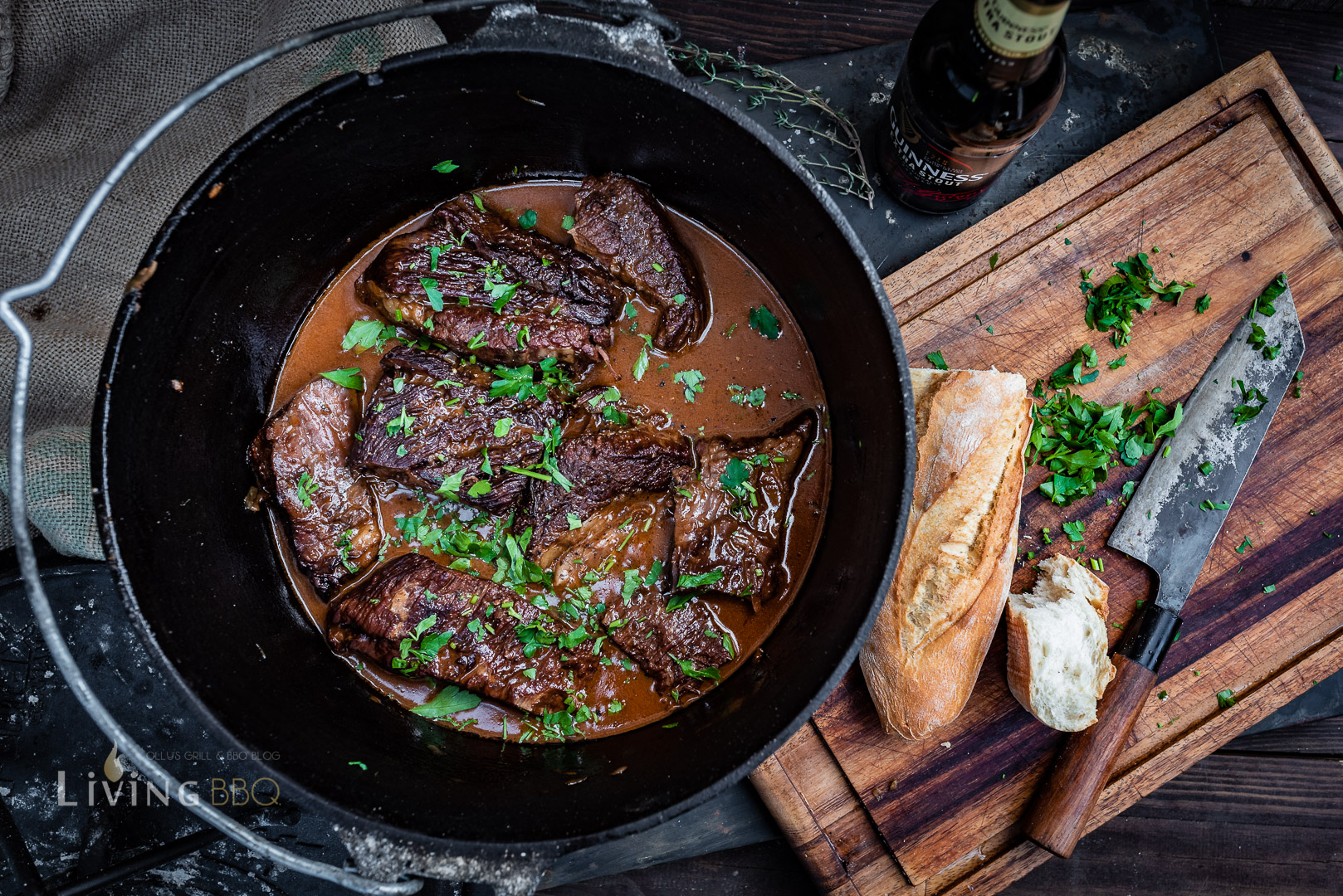 Guinnes Short Ribs Dutch Oven