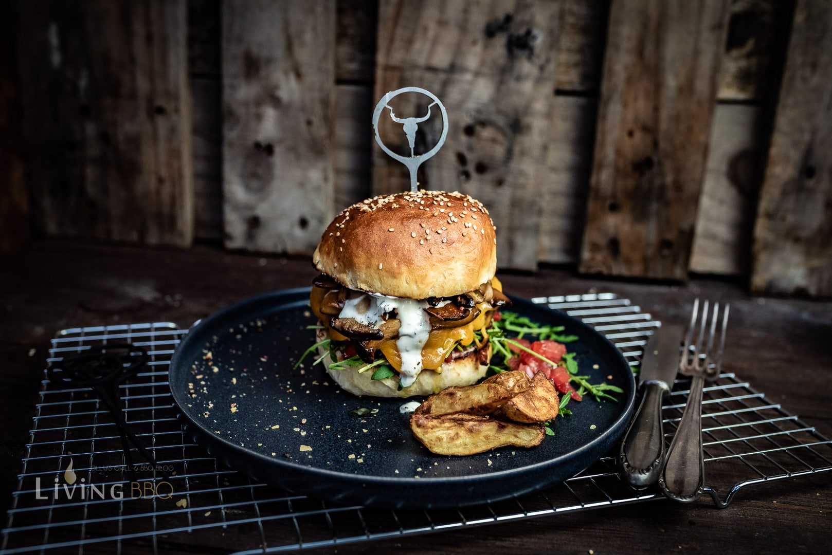 Kräuterseitling Burger
