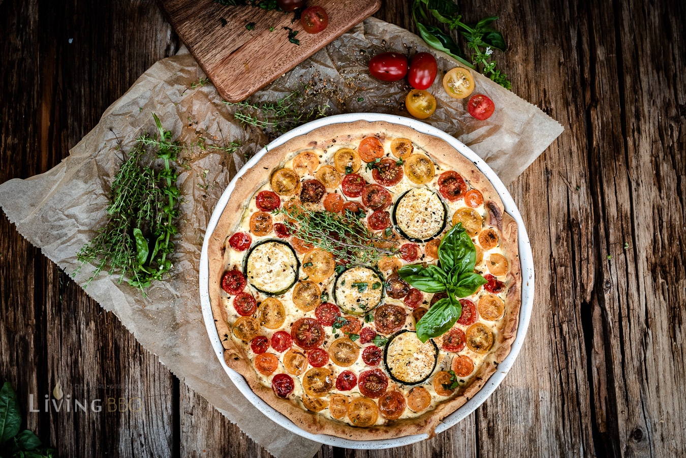 Tomarten Tarte aus dem Smoker