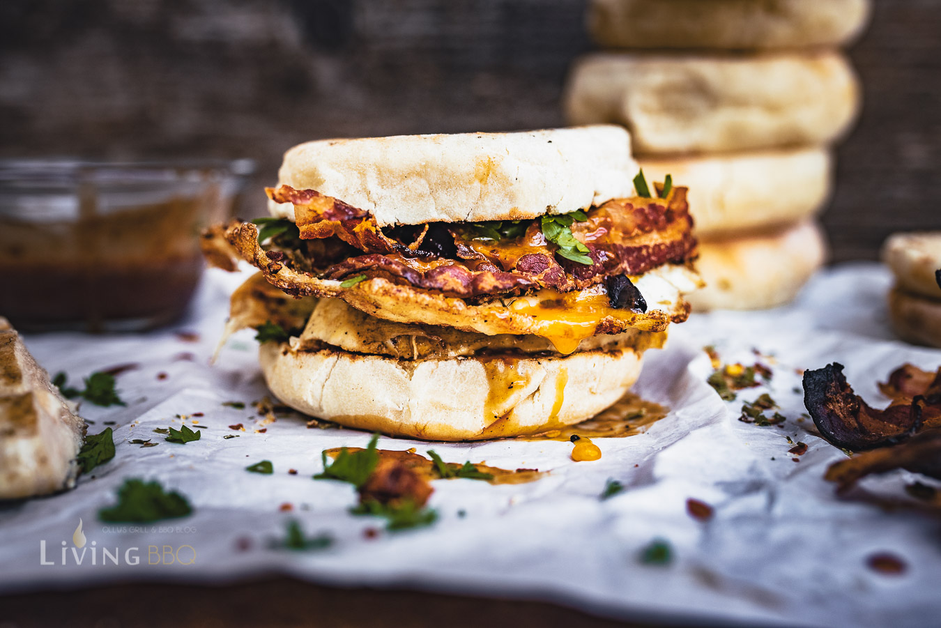 Toastie Egg Muffin Frühstück
